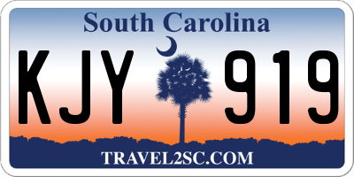 SC license plate KJY919