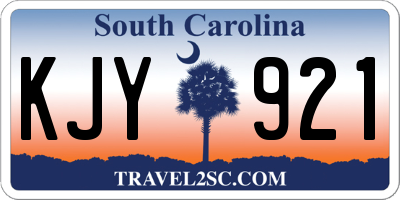 SC license plate KJY921