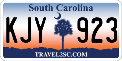 SC license plate KJY923