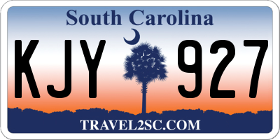 SC license plate KJY927