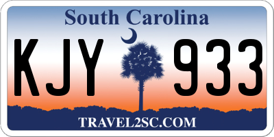 SC license plate KJY933