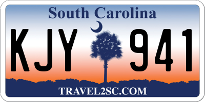SC license plate KJY941
