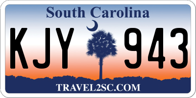 SC license plate KJY943