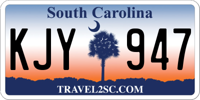 SC license plate KJY947
