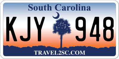 SC license plate KJY948