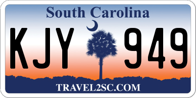 SC license plate KJY949