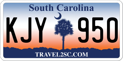 SC license plate KJY950