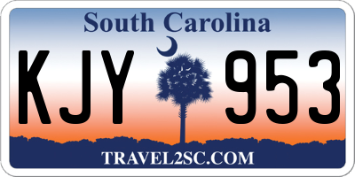 SC license plate KJY953