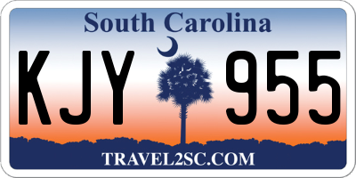 SC license plate KJY955