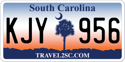 SC license plate KJY956