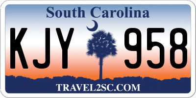SC license plate KJY958