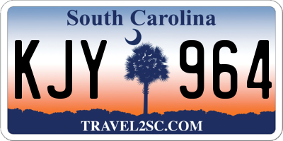SC license plate KJY964