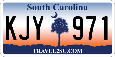 SC license plate KJY971