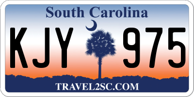 SC license plate KJY975