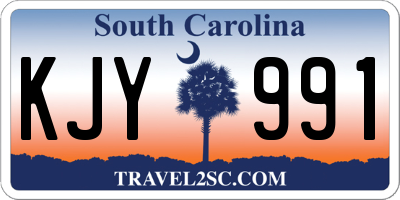 SC license plate KJY991