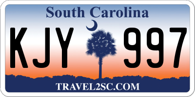 SC license plate KJY997