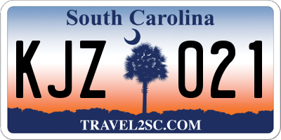 SC license plate KJZ021