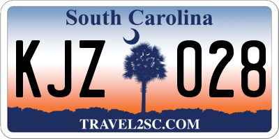 SC license plate KJZ028