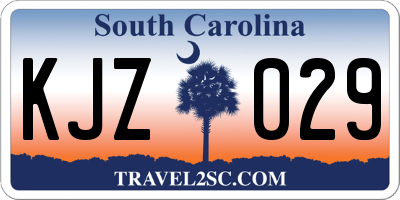 SC license plate KJZ029