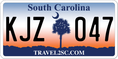 SC license plate KJZ047