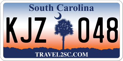 SC license plate KJZ048