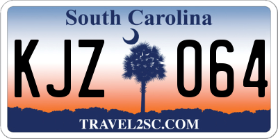 SC license plate KJZ064