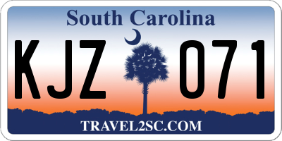 SC license plate KJZ071