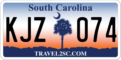 SC license plate KJZ074