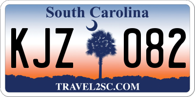 SC license plate KJZ082