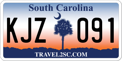 SC license plate KJZ091