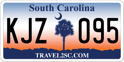 SC license plate KJZ095