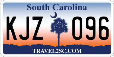 SC license plate KJZ096