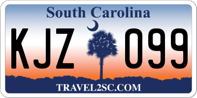 SC license plate KJZ099