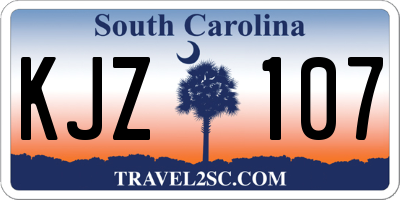 SC license plate KJZ107