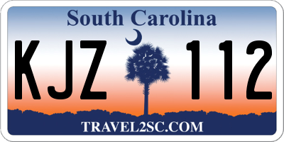 SC license plate KJZ112