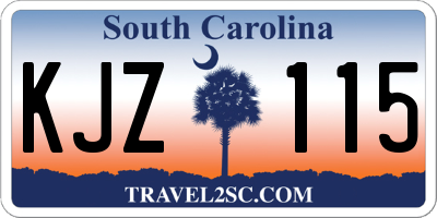 SC license plate KJZ115