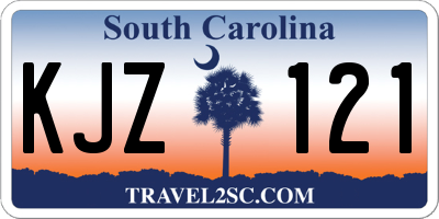 SC license plate KJZ121