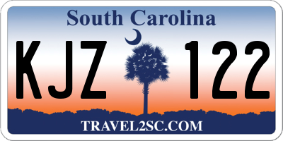 SC license plate KJZ122