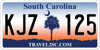 SC license plate KJZ125
