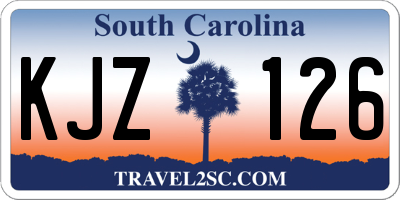 SC license plate KJZ126