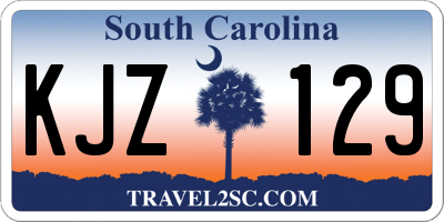 SC license plate KJZ129