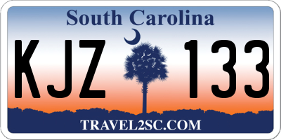 SC license plate KJZ133