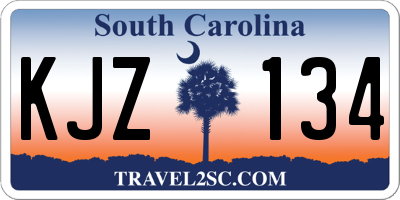 SC license plate KJZ134