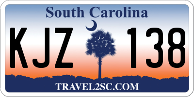 SC license plate KJZ138
