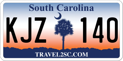 SC license plate KJZ140