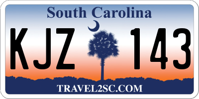 SC license plate KJZ143