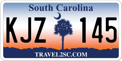 SC license plate KJZ145