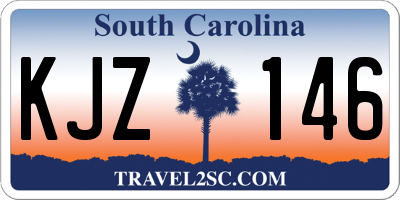 SC license plate KJZ146