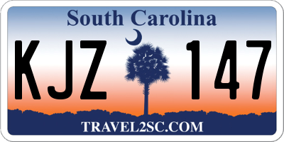 SC license plate KJZ147