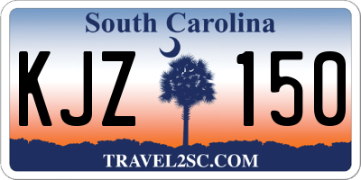 SC license plate KJZ150